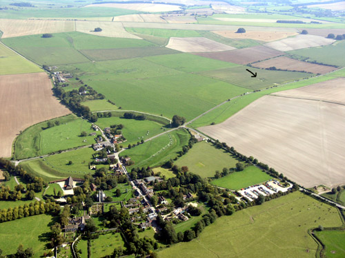 Avenue Stone Avenue (2), Wiltshire crop circle, aerial photo 5