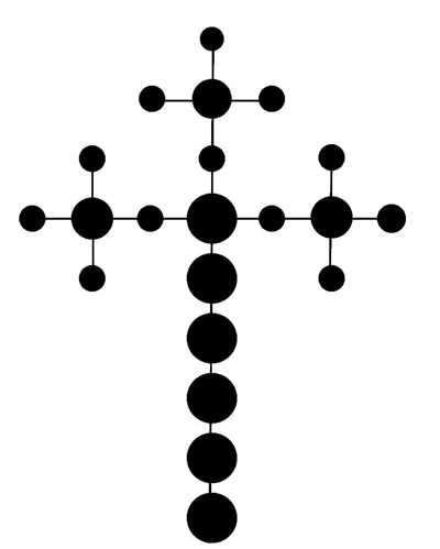 Avebury Down, Wiltshire crop circle, diagram 67