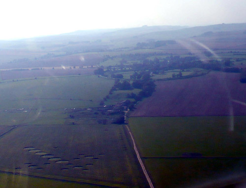 Avebury Down, Wiltshire crop circle, aerial photo 9