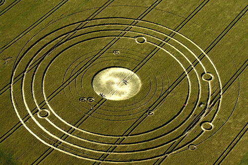 Avebury Manor (2), Wiltshire crop circle, aerial photo 4