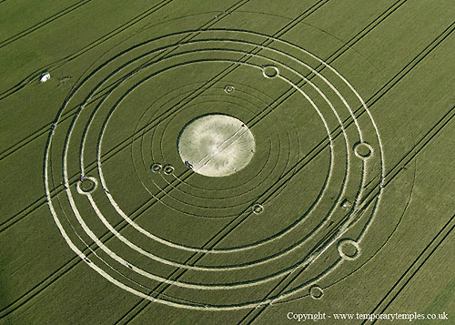 Avebury Manor (2), Wiltshire crop circle, aerial photo 6