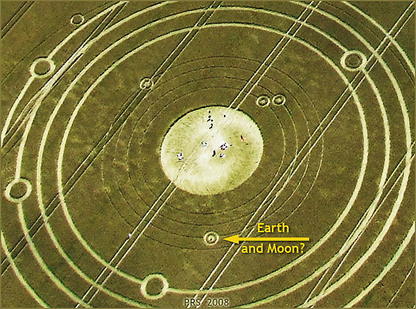 Avebury Manor (2), Wiltshire crop circle, aerial photo 7