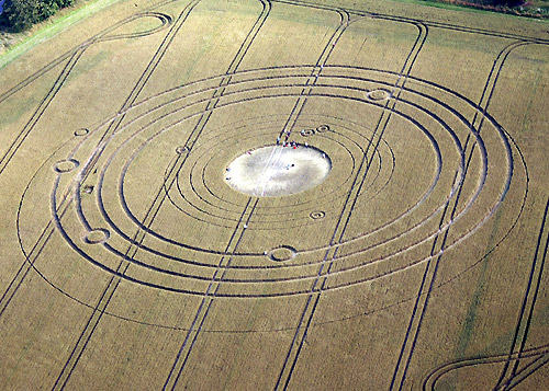 Avebury Manor (2), Wiltshire crop circle, aerial photo 22