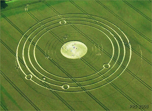 Avebury Manor (2), Wiltshire crop circle, aerial photo 8