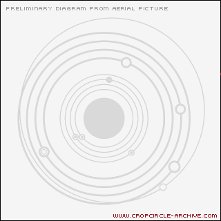 Avebury Manor (2), Wiltshire crop circle, aerial photo 29