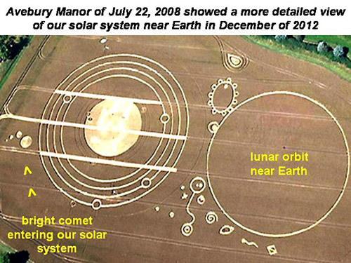 Avebury Manor, Wiltshire crop circle, aerial photo 16