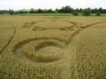 Avebury Manor, Wiltshire crop circle, aerial photo 8