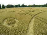 Avebury Manor, Wiltshire crop circle, aerial photo 6