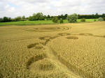 Avebury Manor, Wiltshire crop circle, aerial photo 4