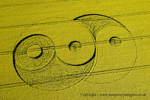 Avebury Stone Avenue, Wiltshire crop circle, aerial photo 8