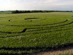 Barbury Castle, Wiltshire crop circle, aerial photo 5