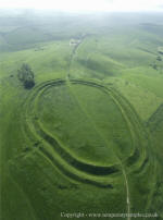Barbury Castle, Wiltshire crop circle, aerial photo 25