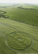 Barbury Castle, Wiltshire crop circle, aerial photo 24