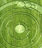 Barbury Castle, Wiltshire crop circle, aerial photo 3