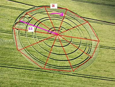 Barbury Castle, Wiltshire crop circle, aerial photo 30