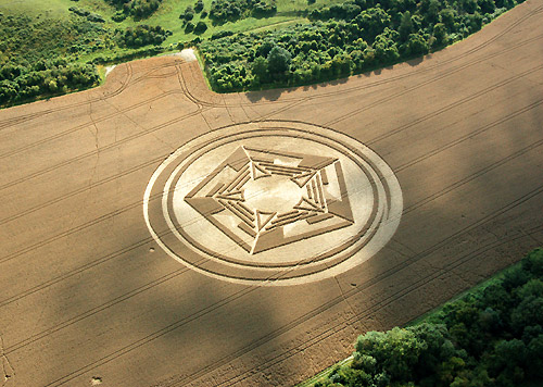 Barton Le Clay, Bedfordshire crop circle, aerial photo 19