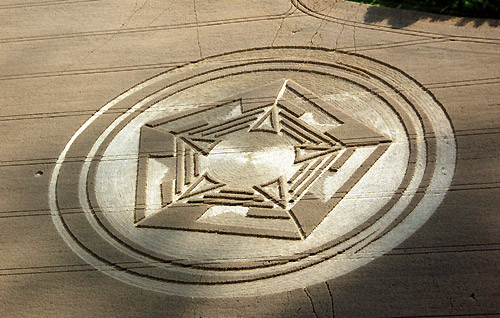 Barton Le Clay, Bedfordshire crop circle, aerial photo 17