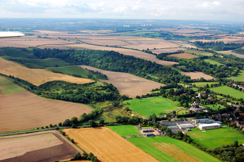 Barton Le Clay, Bedfordshire crop circle, aerial photo 20