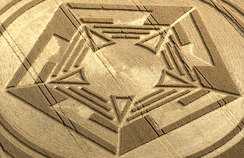 Barton Le Clay, Bedfordshire crop circle, aerial photo 2