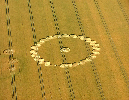 Beckhampton, Wiltshire crop circle, aerial photo 5