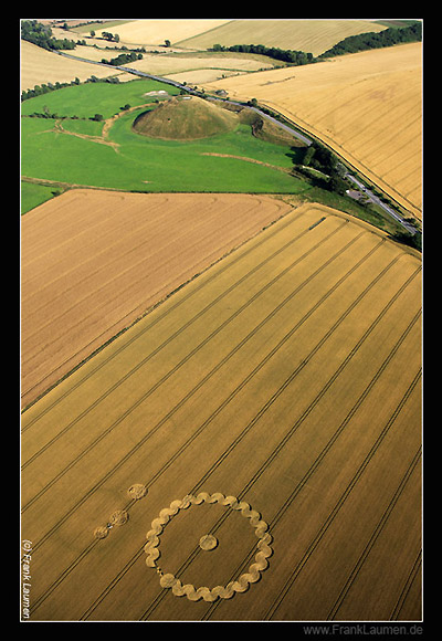 Beckhampton, Wiltshire crop circle, aerial photo 7