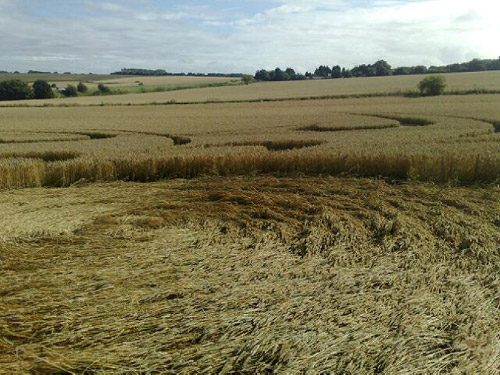 Cherhill, Wiltshire crop circle, aerial photo 38