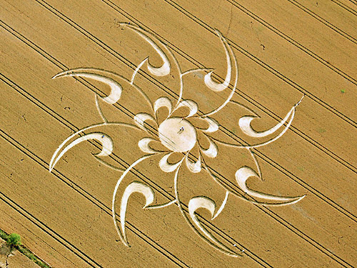 Cherhill, Wiltshire crop circle, aerial photo 9