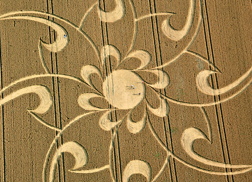 Cherhill, Wiltshire crop circle, aerial photo 10