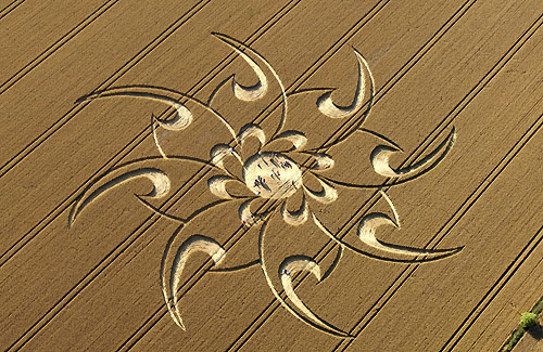 Cherhill, Wiltshire crop circle, aerial photo 15