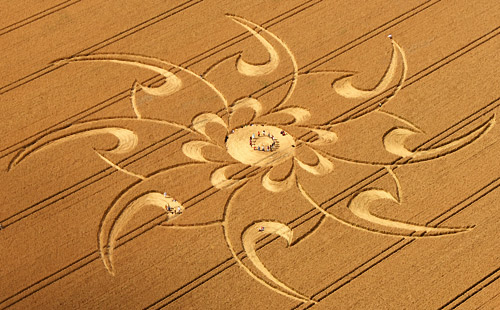 Cherhill, Wiltshire crop circle, aerial photo 18