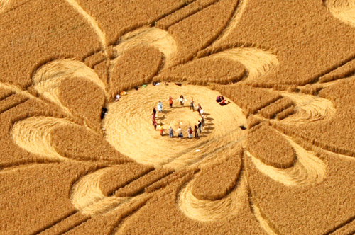 Cherhill, Wiltshire crop circle, aerial photo 19