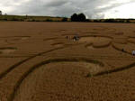 Cherhill, Wiltshire crop circle, aerial photo 27