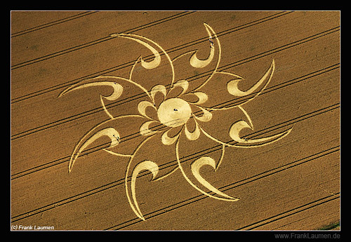 Cherhill, Wiltshire crop circle, aerial photo 11
