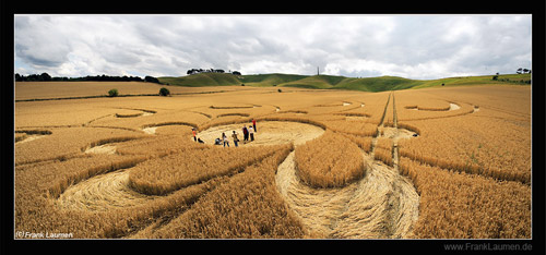 Cherhill, Wiltshire crop circle, aerial photo 13