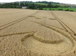Cherhill (2), Wiltshire crop circle, aerial photo 2