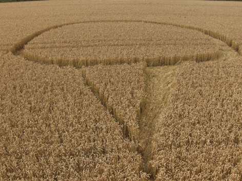 Cherhill, Wiltshire crop circle, aerial photo 54