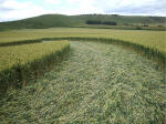 East Field, Wiltshire crop circle, aerial photo 36