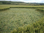East Field, Wiltshire crop circle, aerial photo 34