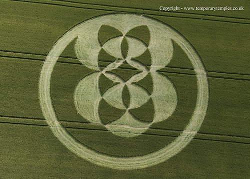 East Field, Wiltshire crop circle, aerial photo 3