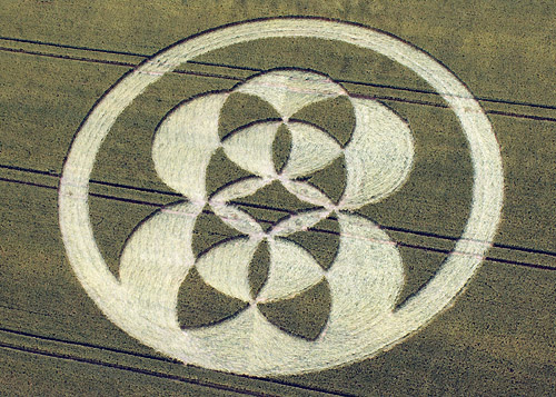 East Field, Wiltshire crop circle, aerial photo 4