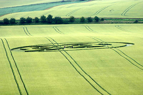 East Field, Wiltshire crop circle, aerial photo 44