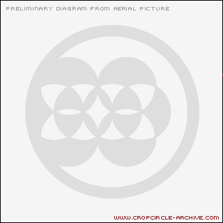 East Field, Wiltshire crop circle, aerial photo 46