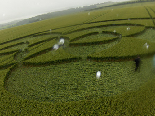 East Field, Wiltshire crop circle, aerial photo 8