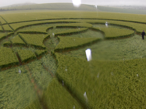 East Field, Wiltshire crop circle, aerial photo 9