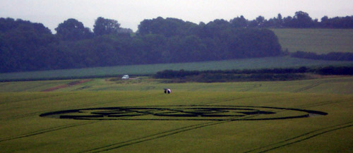 East Field, Wiltshire crop circle, aerial photo 7