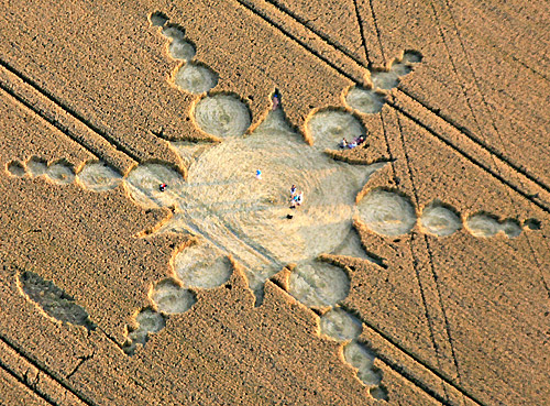 East Field (2), Wiltshire crop circle, aerial photo 12