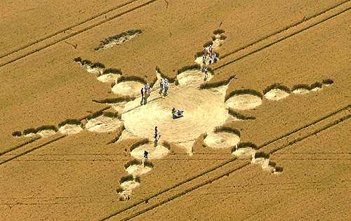East Field (2), Wiltshire crop circle, aerial photo 13