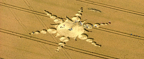 East Field (2), Wiltshire crop circle, aerial photo 14