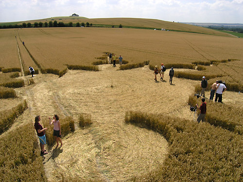East Field (2), Wiltshire crop circle, aerial photo 3