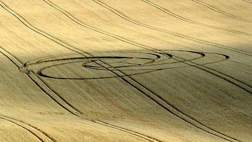 Eastfield (3), Wiltshire crop circle, aerial photo 5